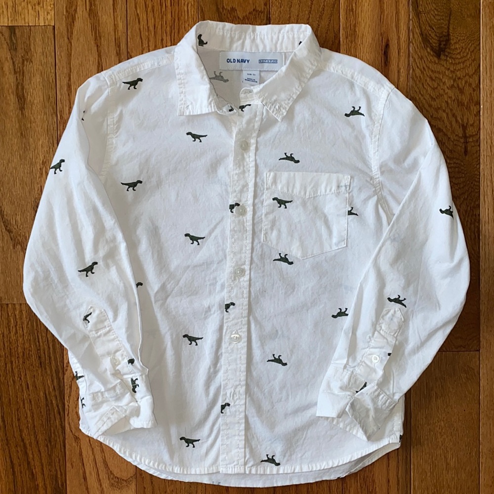 Old Navy dinosaur button down